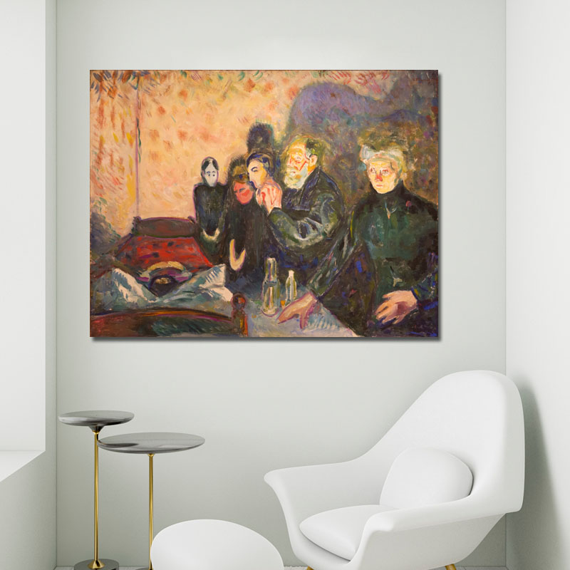 Πίνακας του Edvard Munch-Dødskamp